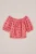 WE Fashion – Meisjes top met print – Regular fit – Felroze –