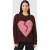 AllSaints Luvheart Crew Oxblood Red/pink