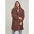 Dames parka grote maten Urban Classic oversized sherpa