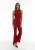 faina jersey broek met glanzend garen