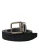 Dolce & Gabbana Zwart Geitenleer Antieke Metalen Gesp Riem
