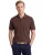 bruine polo Brax katoen normale fit korte mouw