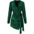 AX Paris Dames Paisley Wikkel Lange Mouw Mini Jurk (Groen)