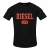 Diesel Heren Kaviaar Logo T-Shirt (Zwart)