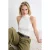 TRENDYOLMİLLA Dames Ecru Effen Lang Getailleerd Blouses