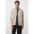 Mango Man denim regular fit overshirt – lichtbeige