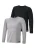H.I.S Onderhemd  grijs / zwart