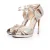 Jimmy Choo Glitter stoffen plateau sandalen.