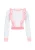 MYMO Trui ‘Pop’  pastelblauw / rosa / oudroze