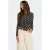 ONLY top met stippen – bruin/wit