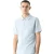 Pretty Green Heren Islington Quarter Zip Regular Poloshirt (Lichtblauw)