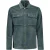 No Excess Overshirt Button Closure Fine Corduroy Stretch Dark Steel