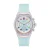 GUESS Analoog horloge ‘ATHENA’  pastelblauw / transparant