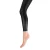 Yellow Moon imitatieleren legging zwart