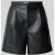 Rich & Royal Korte broek in leerlook met achterzakken