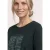 Street One Dames Shirt met ronde hals en artwork van bladeren in Groen