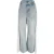 Diesel Damesjeans met drapering en wijde pijpen (Blauwe Denim)