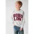 Shoeby sweater met tekst – lichtgrijs