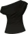 Neo Noir Top Mabelle Drapy Zwart dames