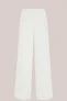 WE Fashion – Dames wide leg broek van corduroy – Regular fit – Wit –