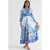 Florale Maxi-jurk met Paneelontwerp