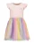 BLUE SEVEN Jurk  donkerblauw / geel / pink / rosa