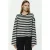 Gestreepte Viscose Gecombineerde Lange Mouwen Top