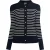 Dreimaster Vest Dames marine wol wit