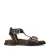 Sacha leren sandalen donkerbruin