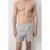 Mango Man seersucker zwemshort beige/wit