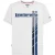 Lambretta Heren Racing Stripe T-shirt (Wit/Navy/Donkerblauw)