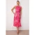 TRENDYOLMİLLA Dames Roze Bloemen Midi Mouwloos Stijlvol/Avond Recht Jurken