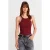 Geribbelde Katoenen Mouwloze Camisole Blouse