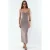 Mouwloze midi-slipdress