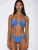 Flavia Valentini Bikini ‘Selene Bandeau Bikini – Azzurro’  royal blue/koningsblauw