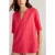 White Stuff Weaver Notch Neck Top Bright Pink
