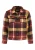 Shiwi Fleece jas  geel / karmijnrood / zwart / wit