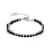 Luxenter 925 Sterling Zilveren Armband met Gerhodineerd Zwart Kristal – Lailai