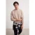 TRENDYOL MAN Heren Grijs Effen Lang Oversized Sweatshirts