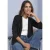 Open vest in effen kleur