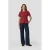Anytime tailored wide leg broek donkerblauw