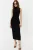 TRENDYOLMİLLA Dames Zwart Effen Maxi Mouwloos Casual Bodycon Jurken