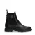 No Stress – Dames – Zwarte leren chelsea boots met gesp –