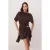 TRENDYOLMİLLA Dames Bruin Effen Kort / Mini Kort A-lijn Jurken
