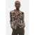 Desigual blouse met print – grijsbruin