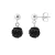 Black Crystal Sferen Hangers 6 mm Silver 925 – Pure Crystal