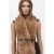 Mango suede riem donkerbruin