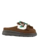 DWRS Nova leren clogs – donkerbruin