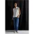 Street One Dames Shirt met col en ritssluiting in Wit