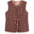 Scotch & Soda Block Print Gilet Geo Flower Bordeaux